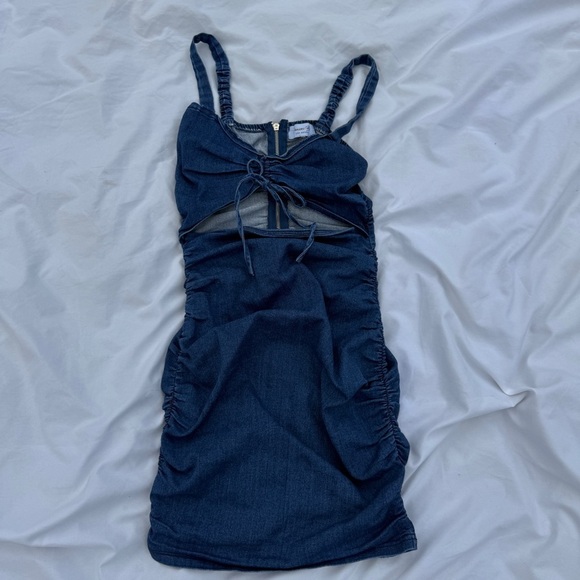 Denim Blvd Dresses & Skirts - 🔥 Denim Cut-Out Mini – Size S